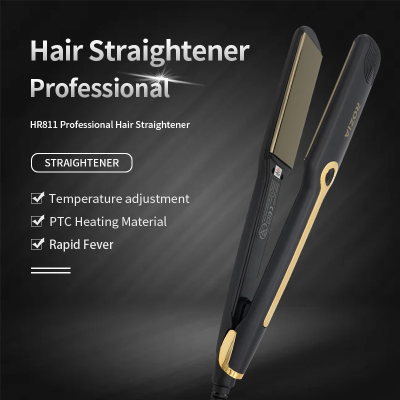 Rozia Ceramic flat Iron best professional mini flat irons hair straightener cream iron machine  hair  styling tools products