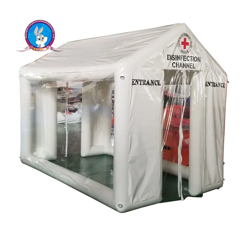 inflatable medical tent shelter first aid disinfection tent tunnel