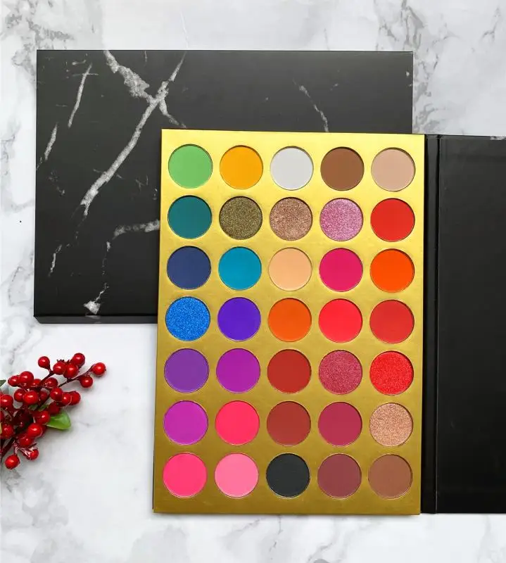 Wholesale High Pigment Makeup Eyeshadow Palette 35 Color Eyeshadow Palette Private Label