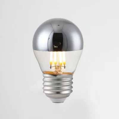 G45 Globe 4W E14 E27 LED Semi-Electroplating Shadowless Bulb Customized for Wholesale