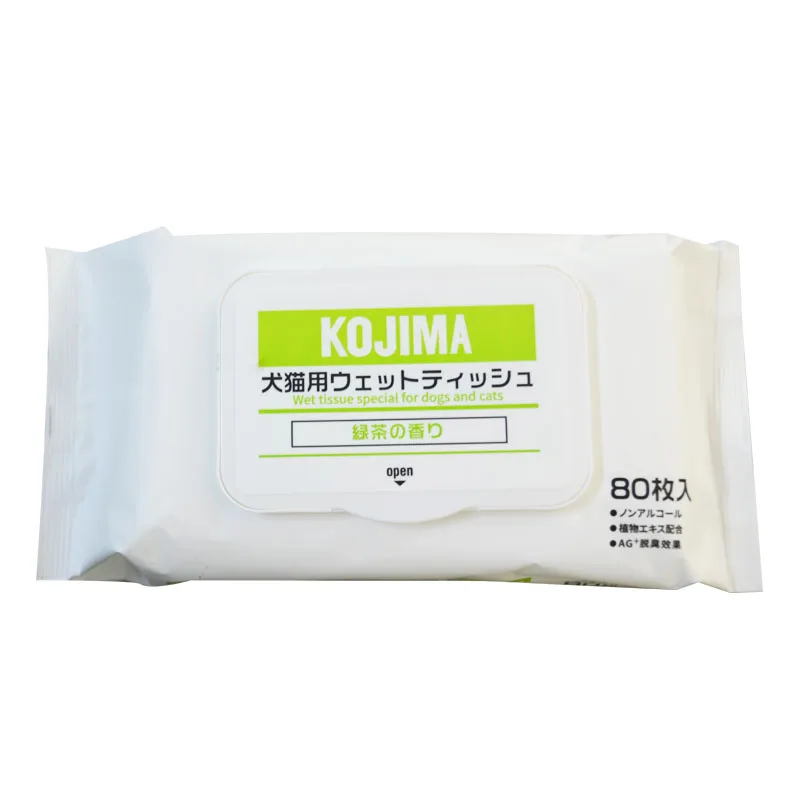 Pet Dog Wipes for Paws and Butt - Plant Based Deodorizing Hypoallergenic Grooming Wipes with Aloe & Vitamin-E