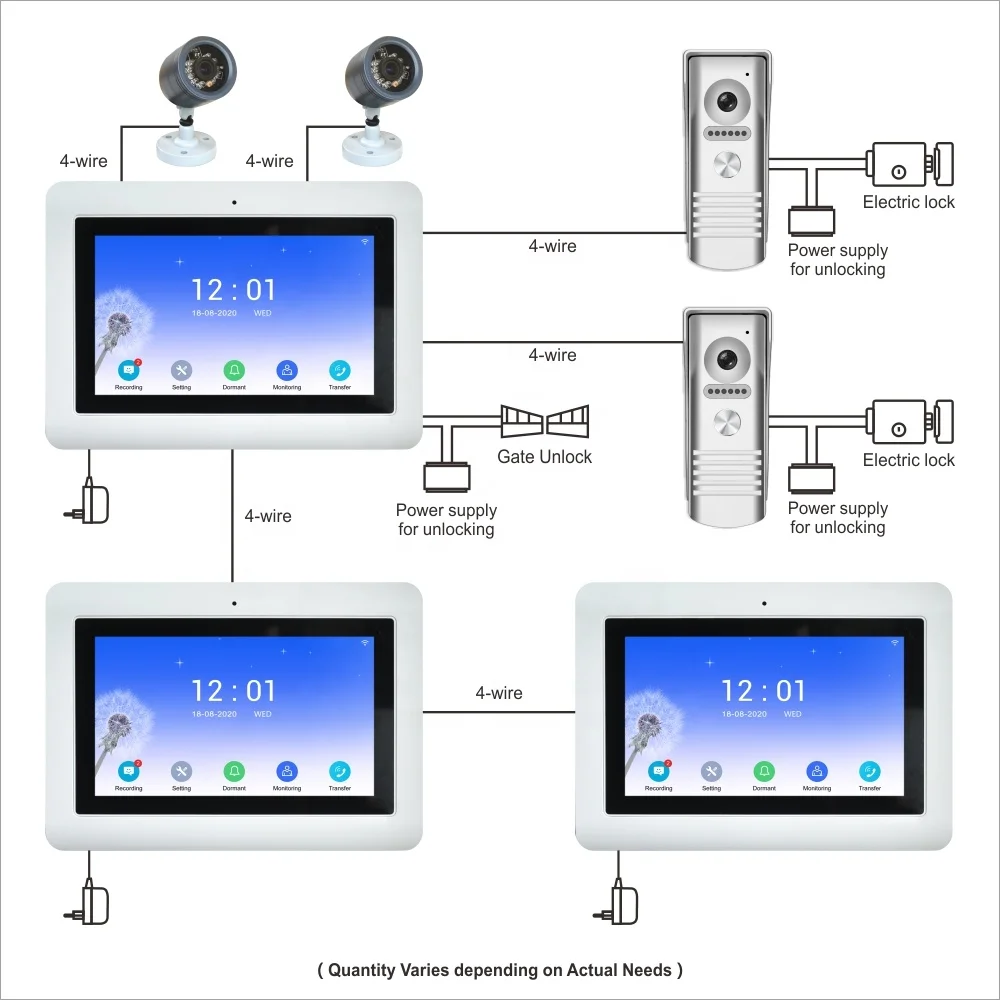 1080p video doorbell wired smart ring doorbell wireless outdoor video intercom building video door phone door entry system