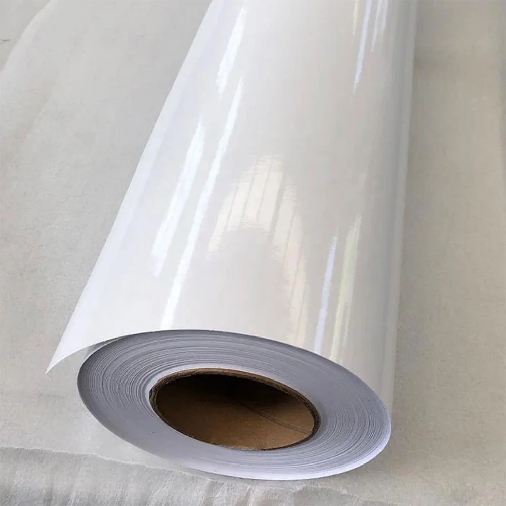 JOYSIGN Excellent Quality White PVC Vinyl Sticker Adhesive for digital printing