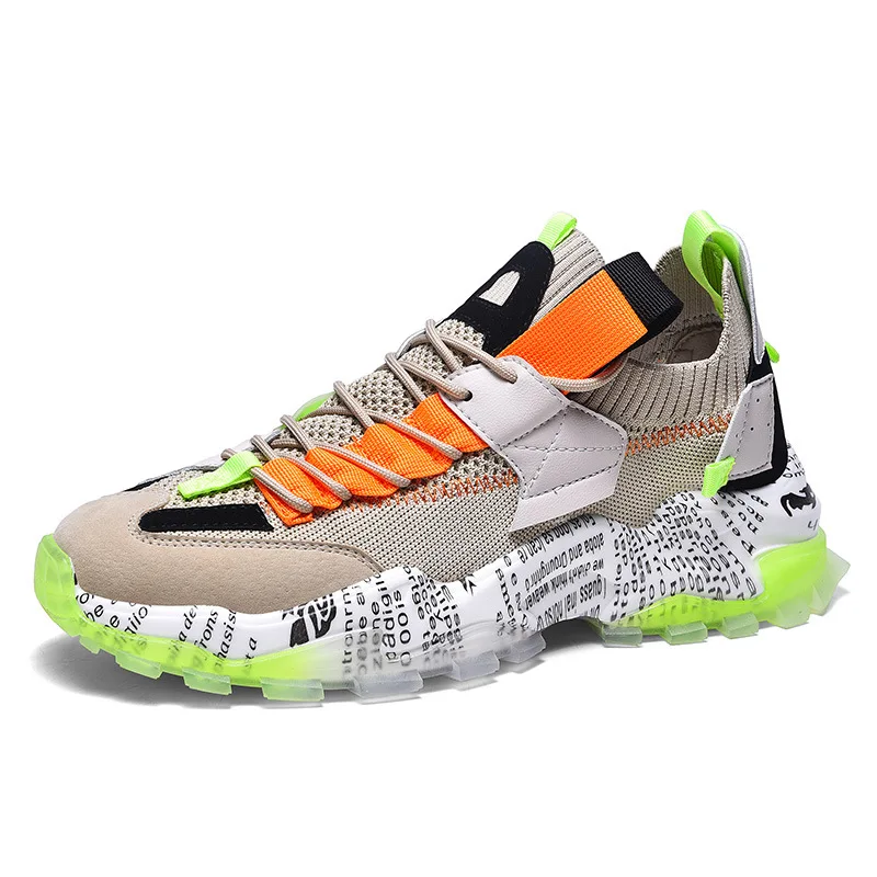 Jelly Color High-Top Breathable Shoes Men Brand Sports Shoes 2020