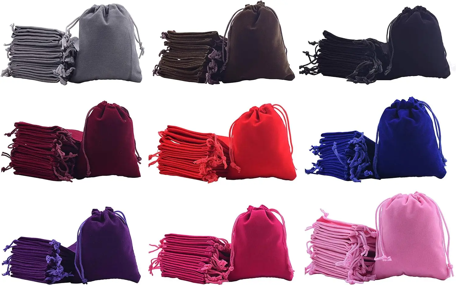 Custom Soap Coin Seed Wedding Birthday Party Christmas Jewelry Lightweight Color Wrap Drawstring Velvet Gift Bag