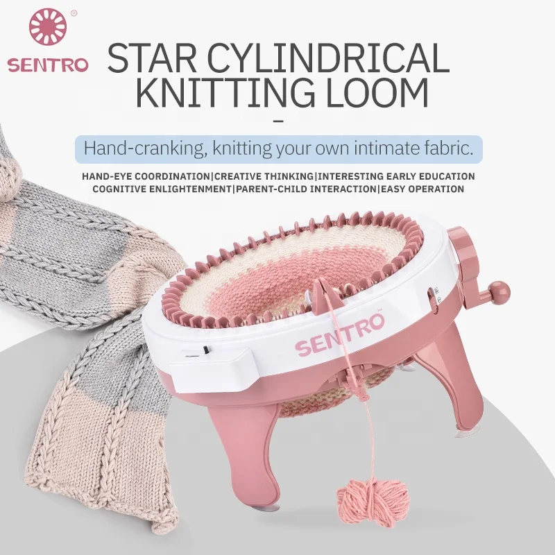 Educational Toys Hand Craft Smart Weaving Loom Toy Diy Sweater Scarf Hat Sock Kit Knitting Machine For Sale