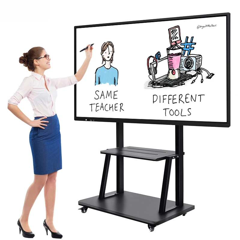 Gemdragon OEM 65 75 86 100 inch Interactive Flat Panel Multi Touch Screen Digital Whiteboard Smart Board for Education