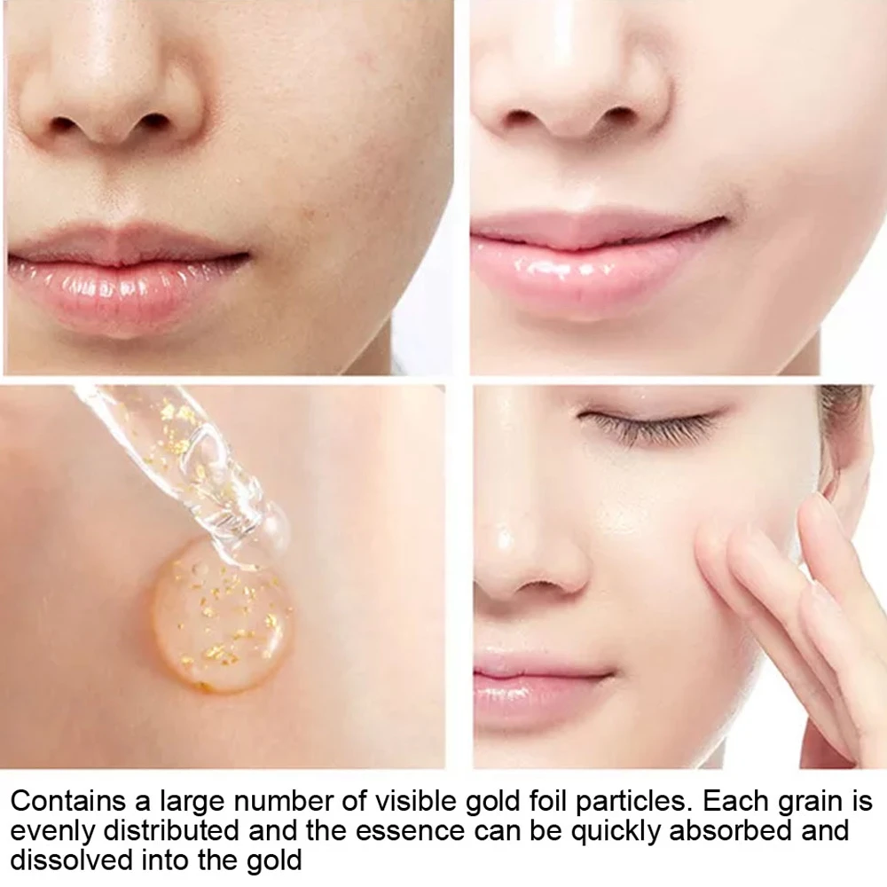 New Design Korea Skin Care 24K Gold Serum Skin Whitening Supplements Moisturizing Cosmetics Beauty Facial Essence Private Label