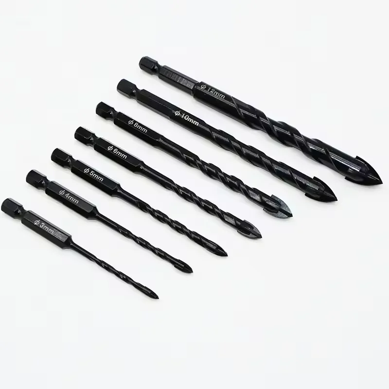 Royal Sino Multi-function Quick Change Hex Shank Carbide Tipped Metal Masonry Ceramic Tile Hole Drill Bit For Glass