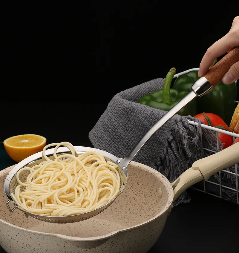 2022 New 304 stainless steel colander household vegetable hot pot kitchen colanders & strainers