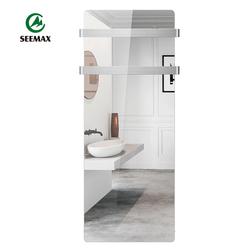 Высококачественный настенный светодиодный сенсорный экран, зеркало с инфракрасной стеклянной панелью, Электрический нагреватель