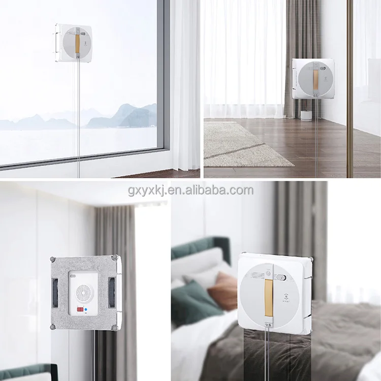 Ecovacs автоматический W1 Pro двухсторонний беспроводной электрический Wi-Fi очиститель робот пылесос окна с приложением дистанционного управления