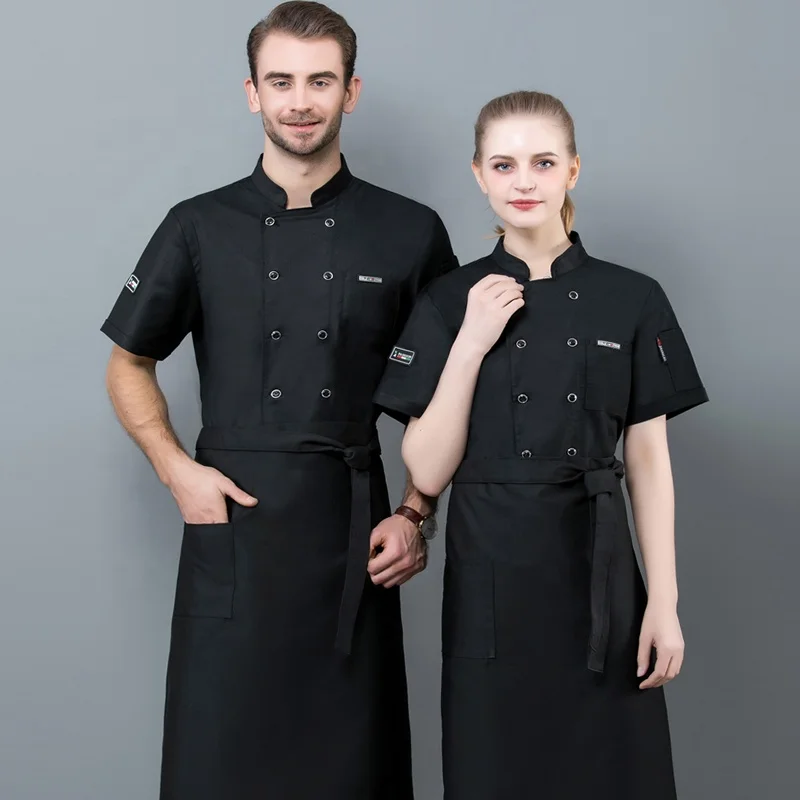 Высококачественная настраиваемая куртка шеф-повара с коротким рукавом для отеля бара кухни специальная одежда Китайский шеф-повар пальто