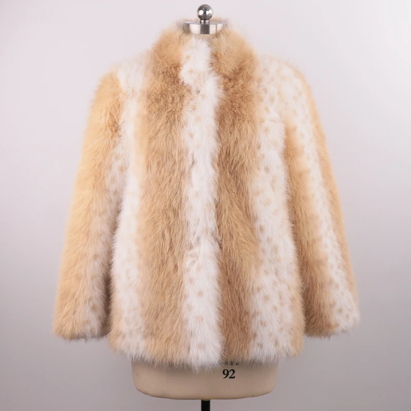 Fashion  fluffy fur women  fur coat winter luxurious fake fur clothes