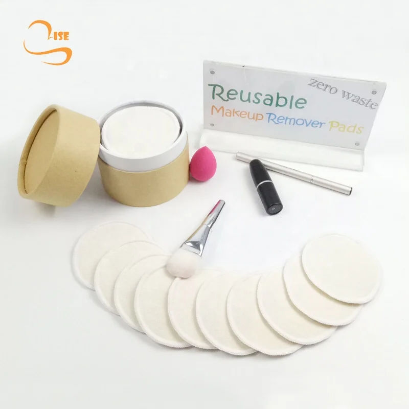 Травяные ингредиенты, многоразовые подушечки для снятия макияжа из конопляного хлопка, органические косметические очищающие салфетки для девочек