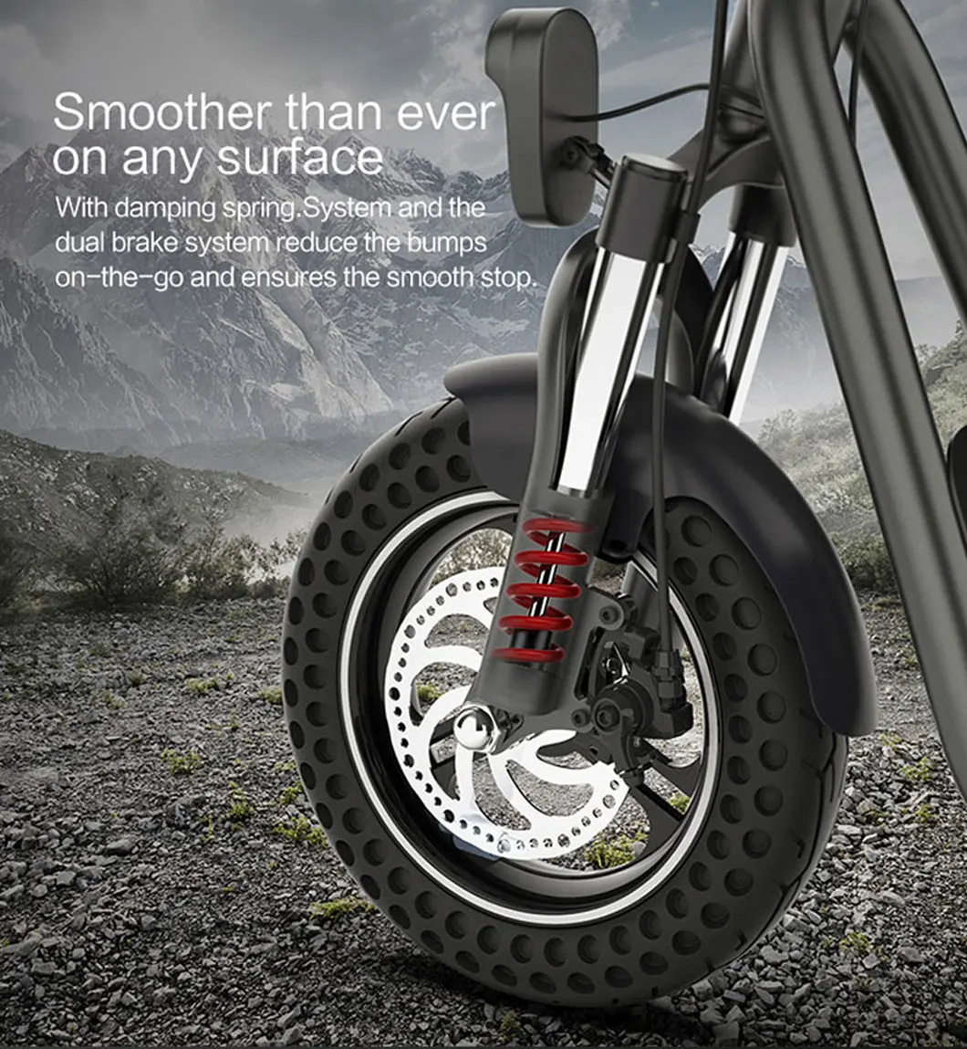 Powerful Off Road 48V 16Ah 350W 700W Adult rear Motor Foldable Electric Scooter
