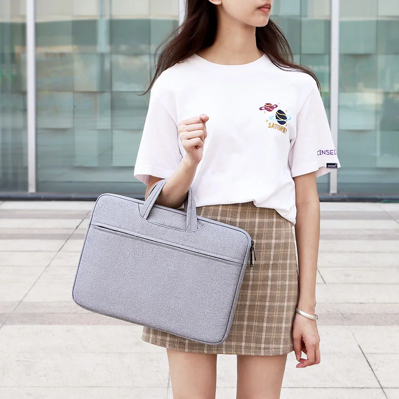 High Quality Laptop Bag Business Simple Handbag 15.6 Inch Laptop Pack Can Be Printed Logo Durable Neutral Bag Can Be Wholesale