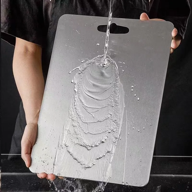 Rayshine Stainless Steel Easy To Clean Dishwasher Safe Titanium Cutting Board For Meat Fruit Vegetable