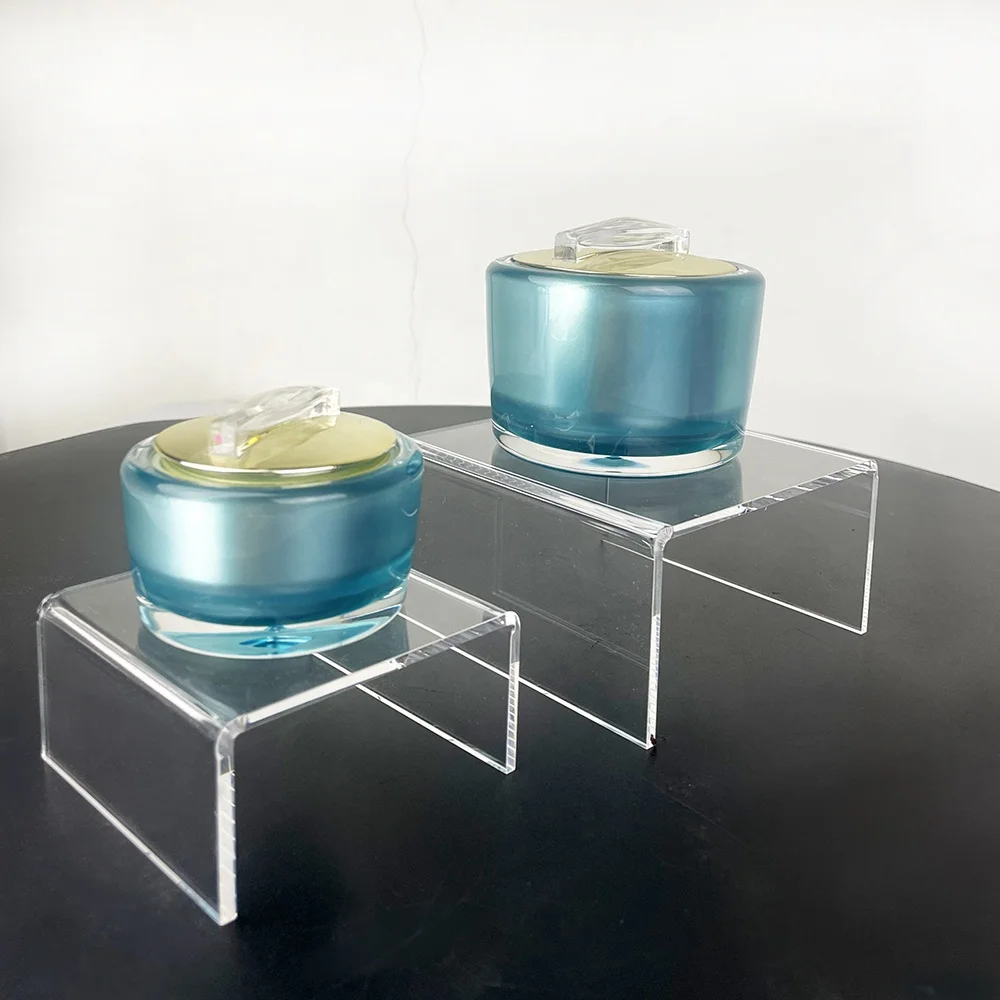 U Shaped Jewelry Countertop Plexiglass Stand for Showcasing Food Cupcake Dessert Candy Figurines Retail Acrylic Display Risers