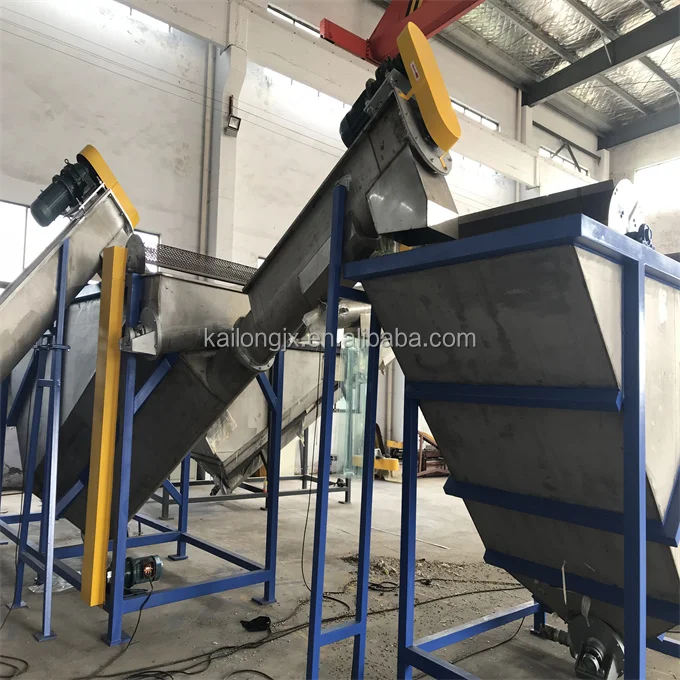 Kailong Machinery  300~500kg/h PP PE HDPE LDPE LLDPE PET bottles recycling line