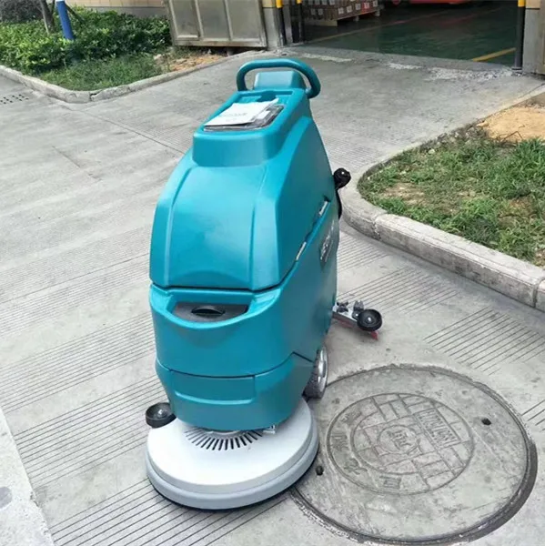 China Certificate China electrical ceramic auto scrubber with squeegee floor washing cleaning machine