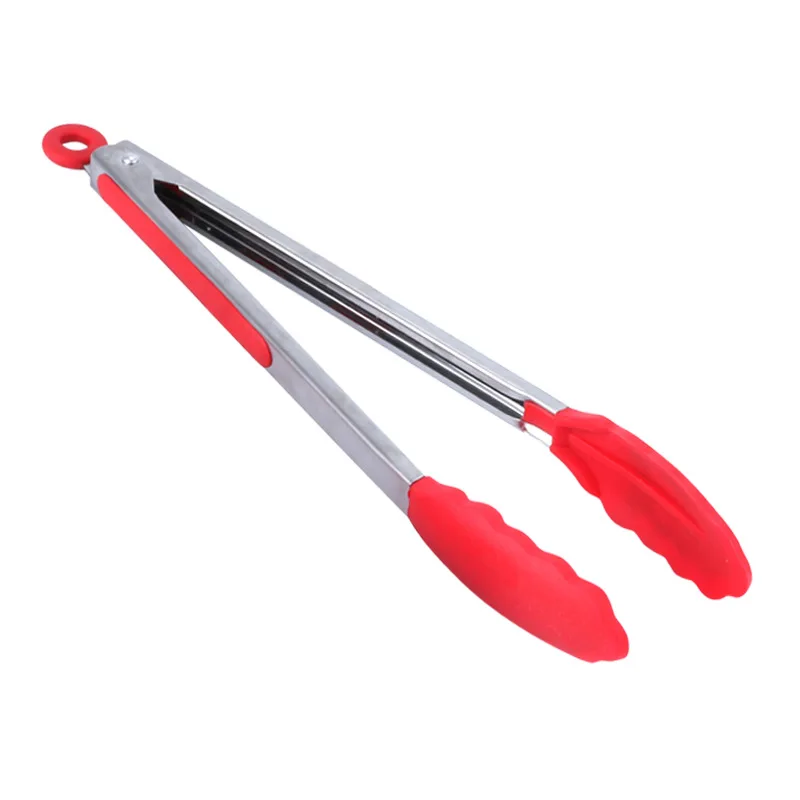 Kitchen Lengthen Size 12' 14' 16' BBQ Tongs Silicone Food Grade BBQ Tools