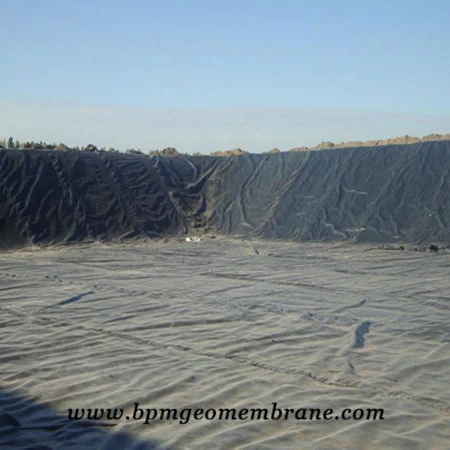 Black Pond Liner for Oxidation Pond in China 1.5 mm Geomembrane