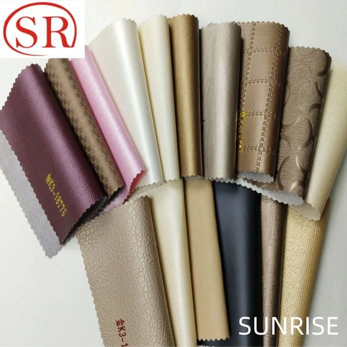 Eco-Friendly Waterproof Wear-Resistant Artificial Faux Leather Fabric PU Synthetic Leather For Clothing Leather Bags Handbags