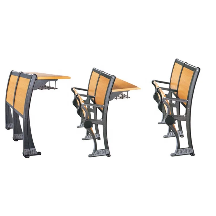 Aluminium alloy School desk and chair classroom furniture HT432B for student