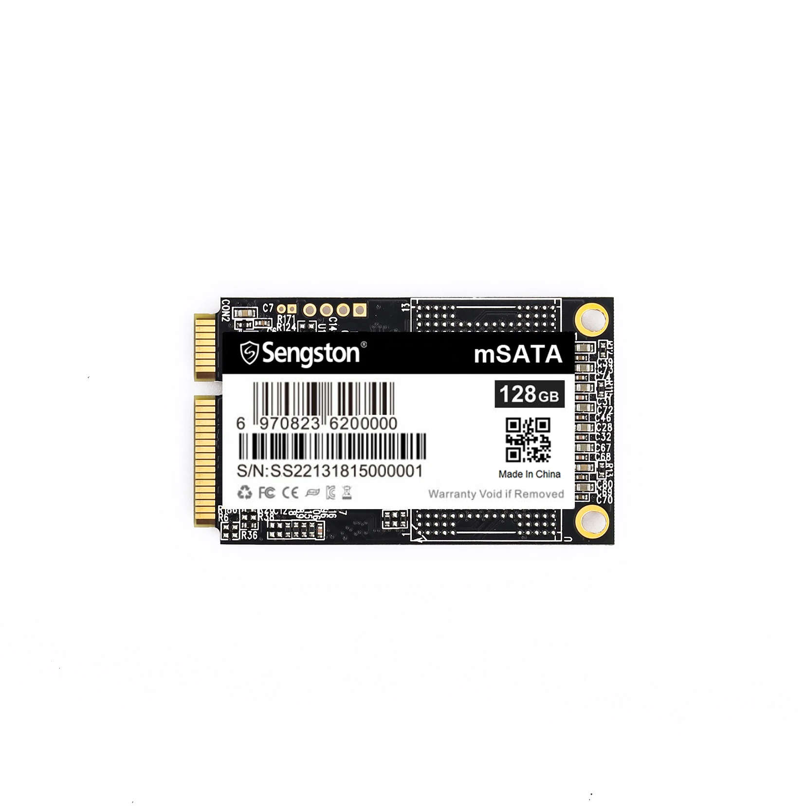 Sengston Factory OEM wholesale SSD 128GB mSATA mini SATA 3 6Gbps Interface