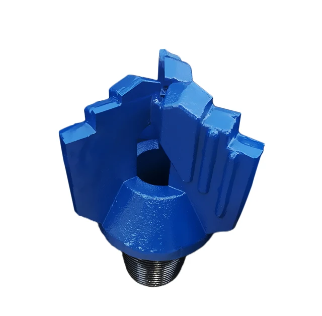 Water Well Drilling Tools Carbide Insert 3 Blades Wings Drag Bit  Steel Tricon