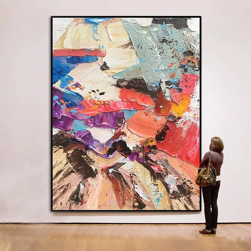 Oil painting living room decorative painting modern simple