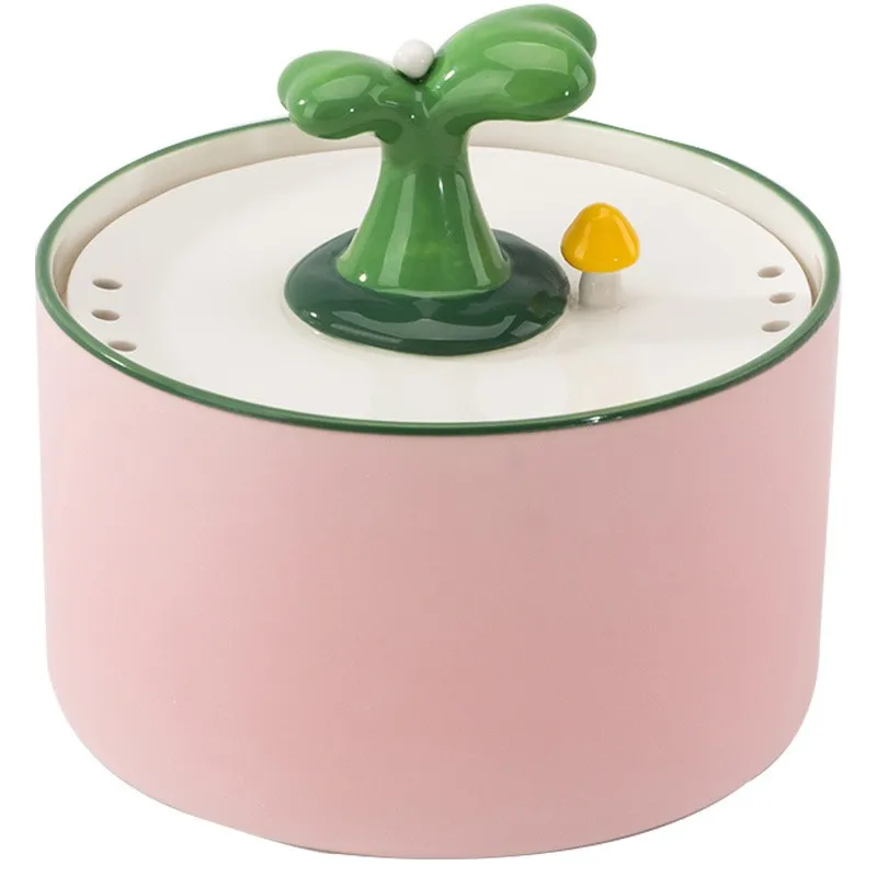 Hot sale low noise ceramics automatic pet water fountain,pet bowl for cat and dog to feed water,pet dispenser.
