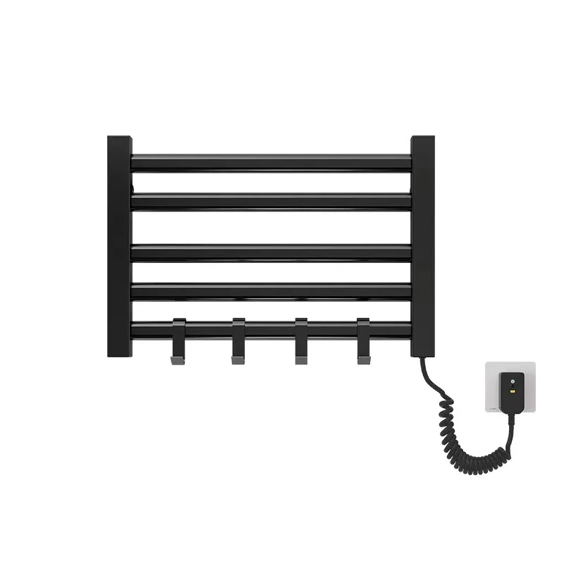 Hot Sale Electric Heating Towel Rack 304 Stainless Steel Electric Towel Warmer Rack With Towel Hook