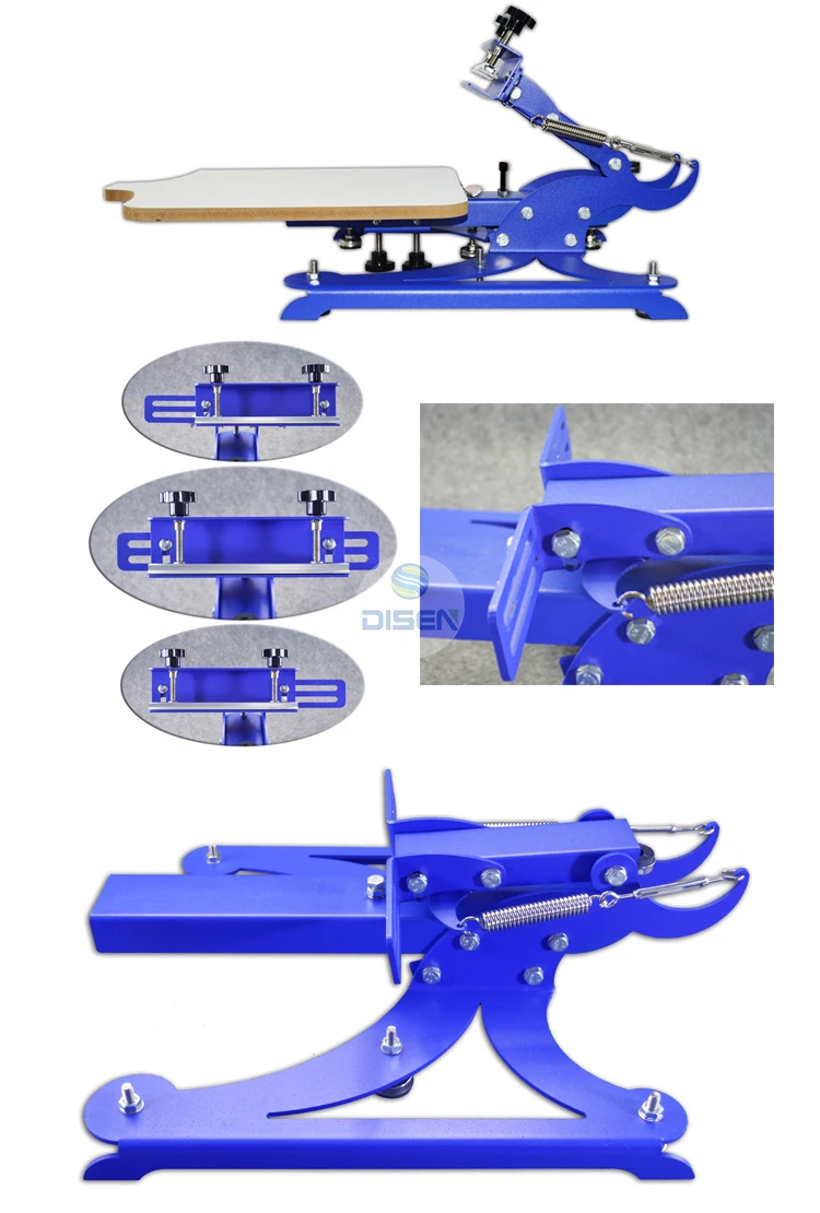 Manual 1 Color 1 Station T-Shirt Bags Silk Screening Screen Print Press Screen Printing Machine