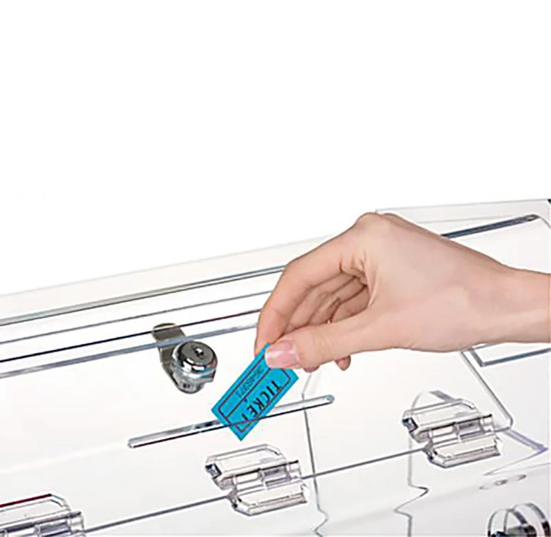 New Arrival Custom Unique Design Large Acrylic Raffle Lottery Drum With Rotatable Handle