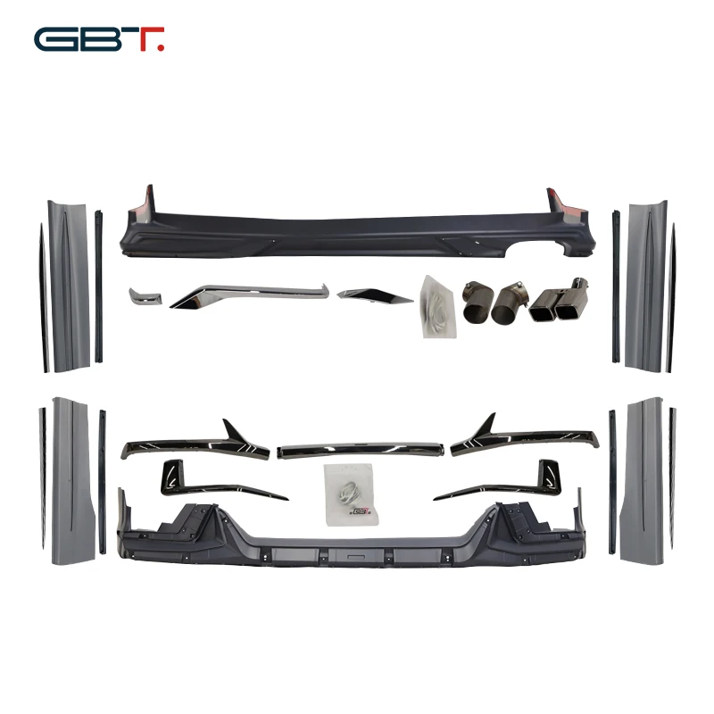 Пластиковые детали GBT для Vellfire 2019 facelift, комплект кузовов для Vellfire 30, набор бамперов для автомобиля, обновление губ до модельки