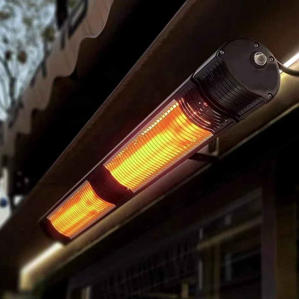 High power wall or ceiling mounted electric infrared heater