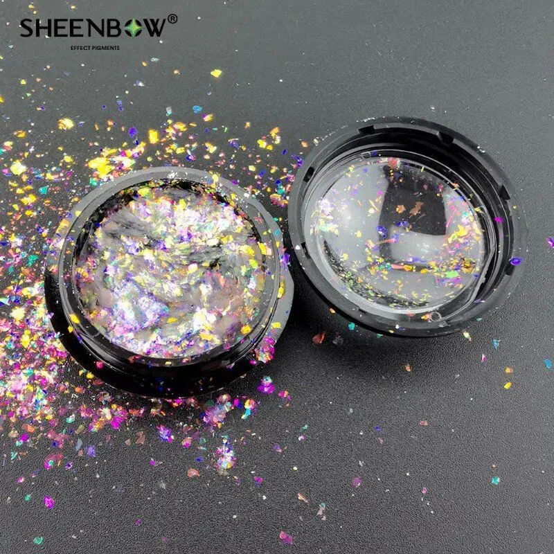  Sheenbow макияж для глаз хлопья Хамелеона duochrome пигмент хамелеон блестящие тени