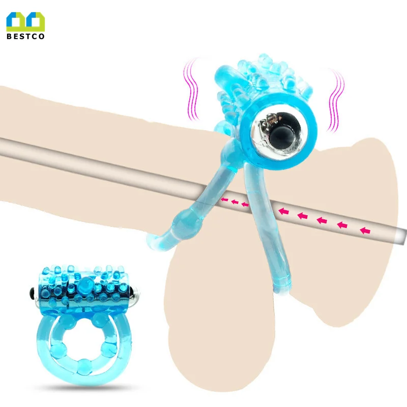 Wholesale Cock Penis Ring Silicone Rubber vibrator cock ring Male Products penis cock ring vibrate for men