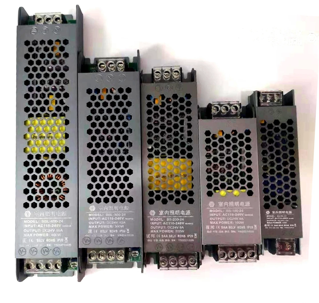 New Slim Model AC DC Led Driver SMPS 12V 24V 36V 48V 36W 60W 100W 200W 300W 400W Led Power Supply