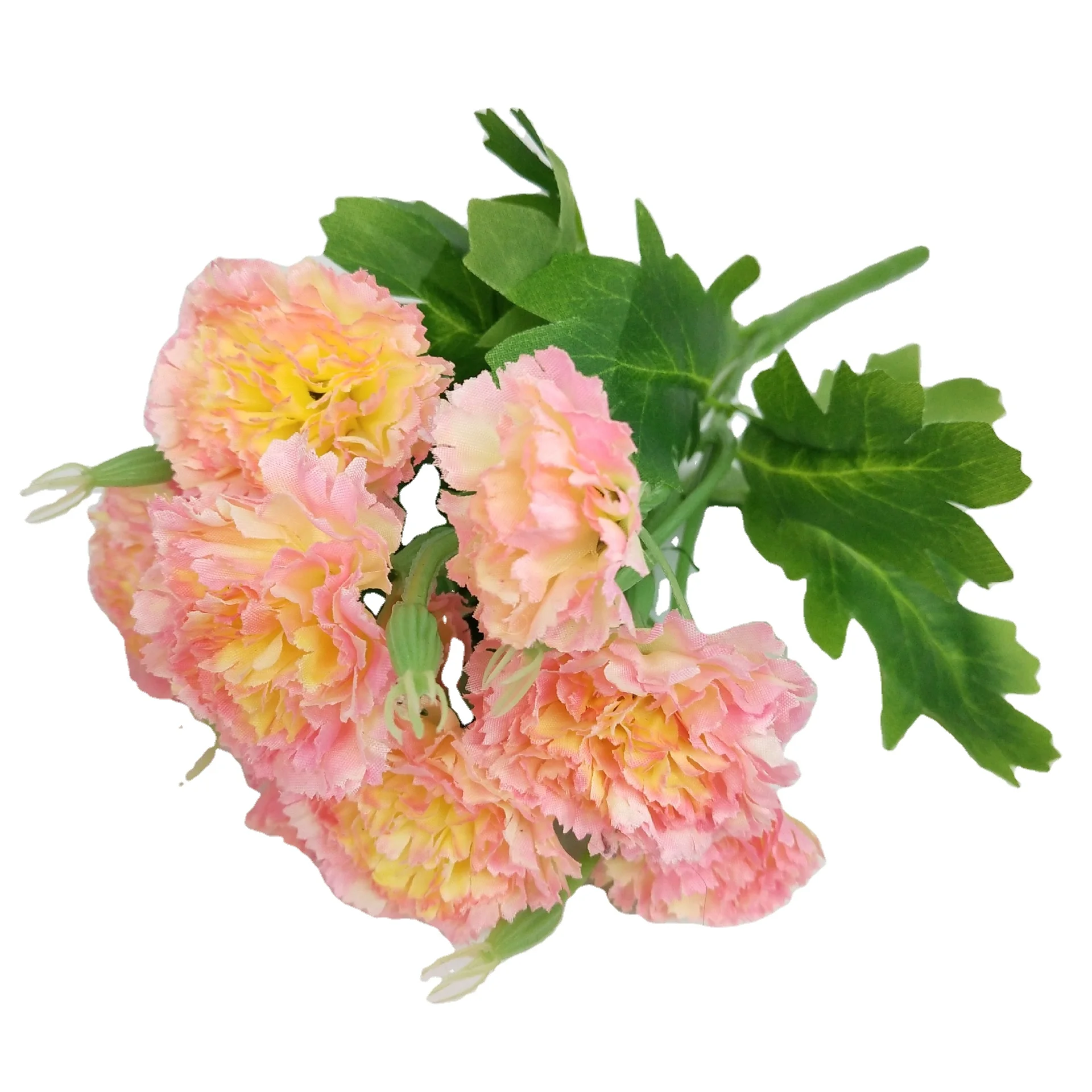 Hot sell artificial carnations flower decoration simulation flower wedding bulk carnations silk flowers