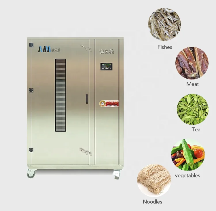 16 Trays Stainless Steel Oven Food Fruit Dehydrator Dried Meat Palm Kernel Maggots Alfalfa Dehydration Drying Machine