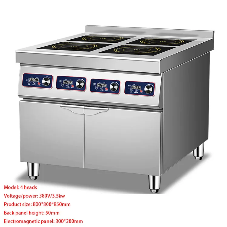 6 Burner Built In Hob Industrial Stainless Steel Cooktop Commercial Electric Induction Stove Cooking Range Cookers