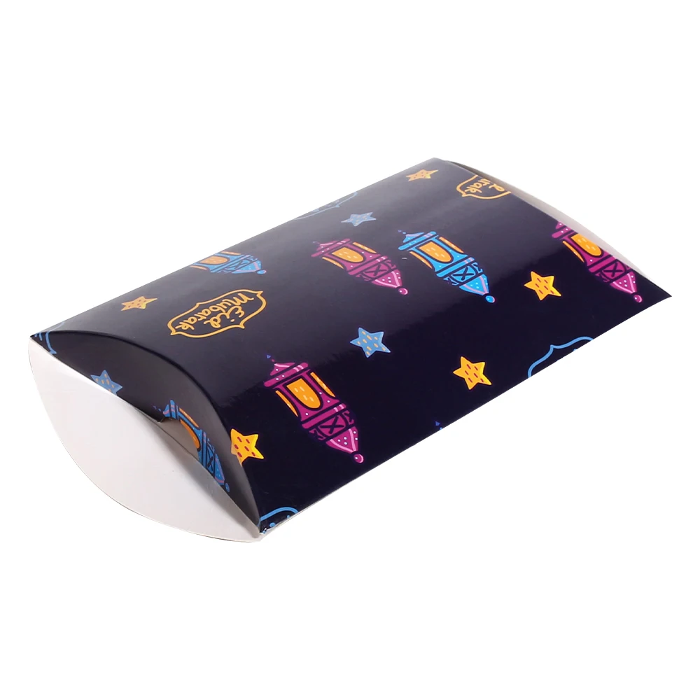 Wholesale Luxury Custom Logo Kraft Paper pillow box for jewelry with brand