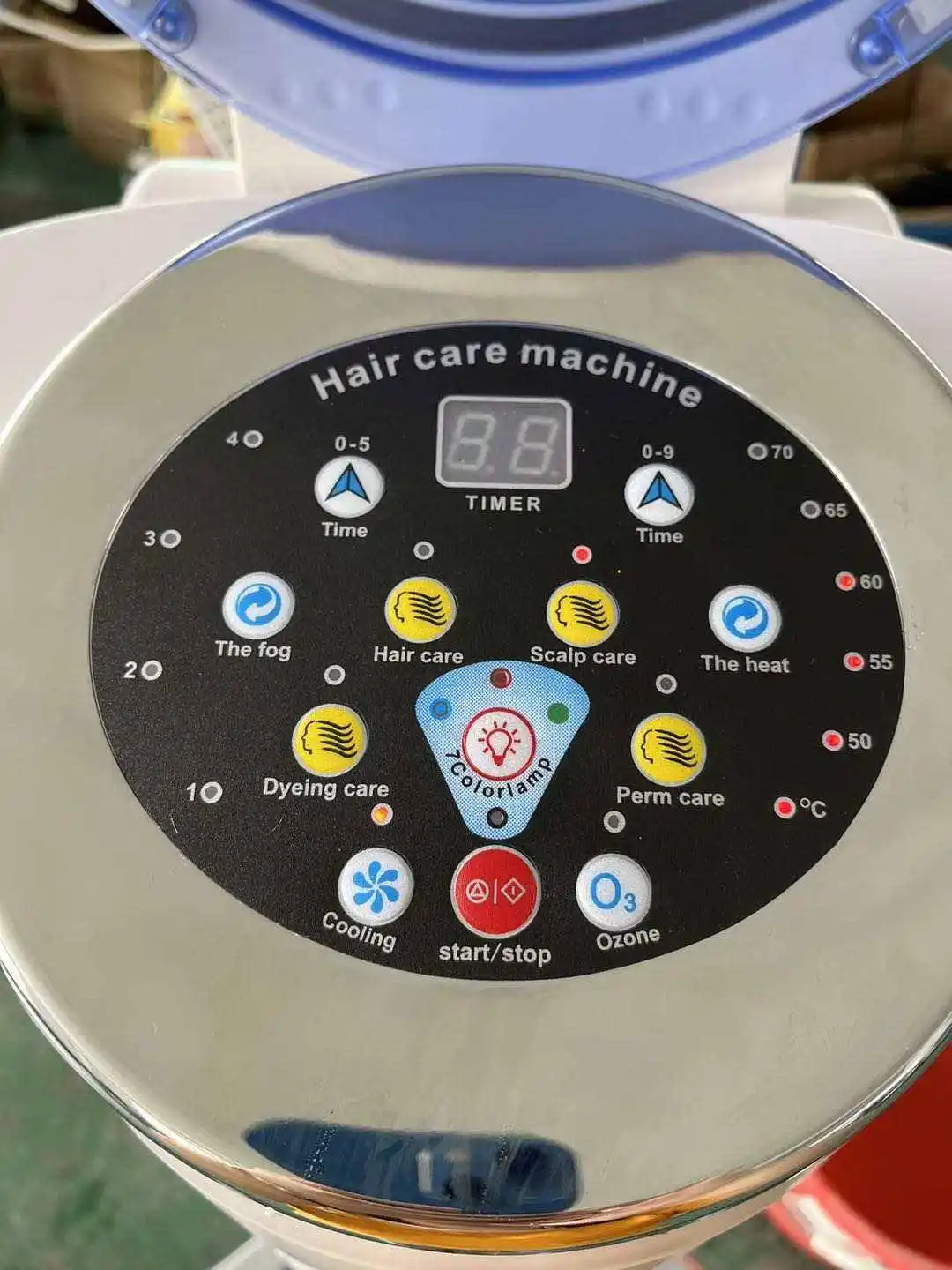 In Stock Hair Steamer O3 Hairdressing Salon Accessories Scalp Steam Ultrasonic Ozone Model Noe12hsm004 Coloring Made In China