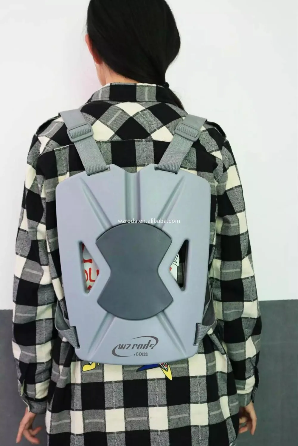 Weihai WZRODS Suppliers Custom Printed Banner Wing Flag Shape Combination Plastic Backpack With Pole For Moving Advertising