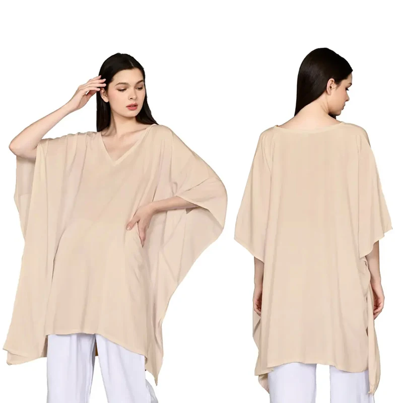 Solid Cover Summer Fashion Clothing 100% Rayon Wholesale Bali Manufacturer The Halter Bikini Sexy Khaki Elegant Kaftan Beachwear