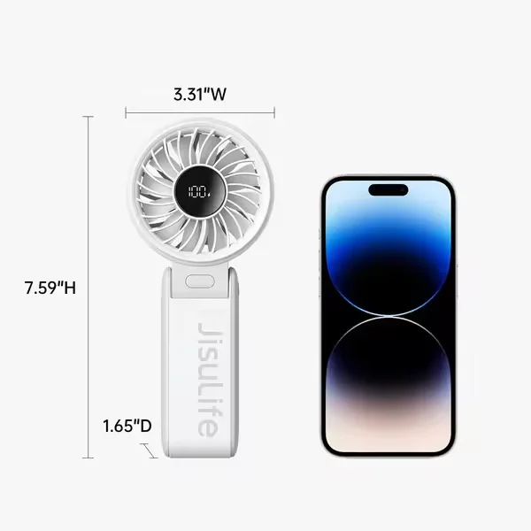 Xiaomi Youpin JISULIFE Portable Handheld Fan Life 7 3600mAh 5000mAh Led digital speed and battery information display mini fan