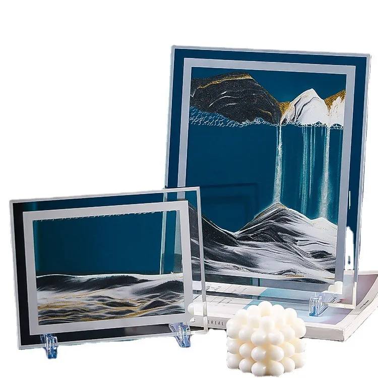 New Arrival Decorative Tabletop Moving Sand Art Dynamic Moving Sand Picture Art